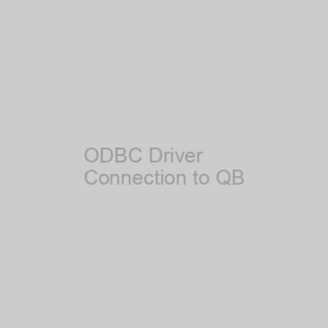 ODBC Driver - Connection to QB